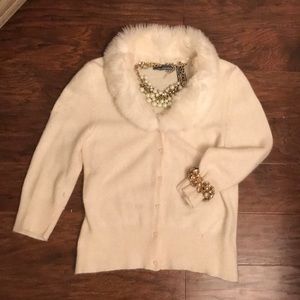 HILLARD AND HANSON Angora sweater